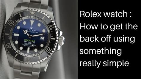 how to take back off rolex|how to get back off rolex.